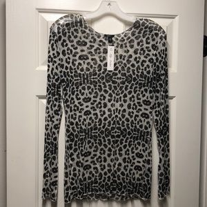 Pure Amici Sheer Animal Pint Top